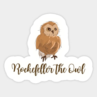 Rockefeller the Owl New York Sticker